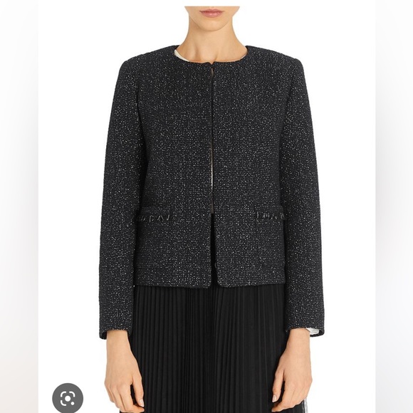 Maxmara Weekend black Tweed Jacket - Picture 2 of 8